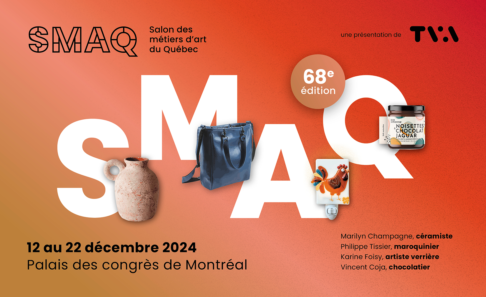 Salon des métiers d'art du Québec 2024 bannière