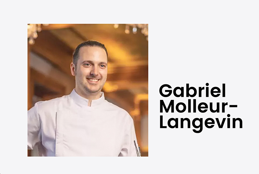 Chef Gabriel Molleur-Langevin signe le plat Métier d'art de PAQ23
